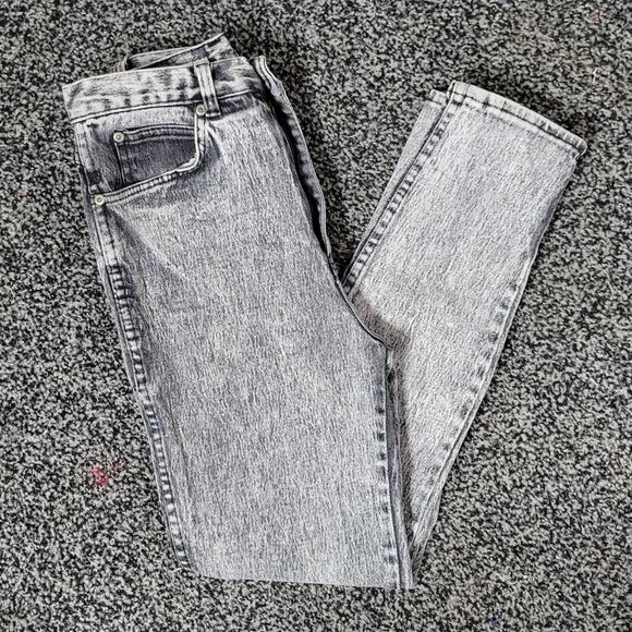 Vintage 80s 90s Helium Black Acid Wash Mom Jeans, 25" waist - Picture 2 of 7